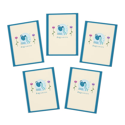 Aquarius Greeting Cards 5-Pack Blank