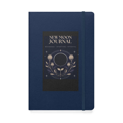 New Moon Journal Hardcover Notebook — Blank Journal for Intentions, Reflection & Manifestation