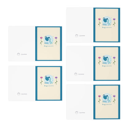 Aquarius Greeting Cards 5-Pack Blank